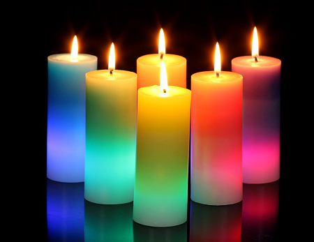 Kaarsen magie, kaarsenmagie en de betekenins van de kleuren